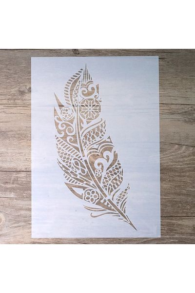 Choice A4 Size 21 By 29.7cm A4 Size Diy Craft Layering Mandala Feather Stencil For Wall Painting Scrapbook