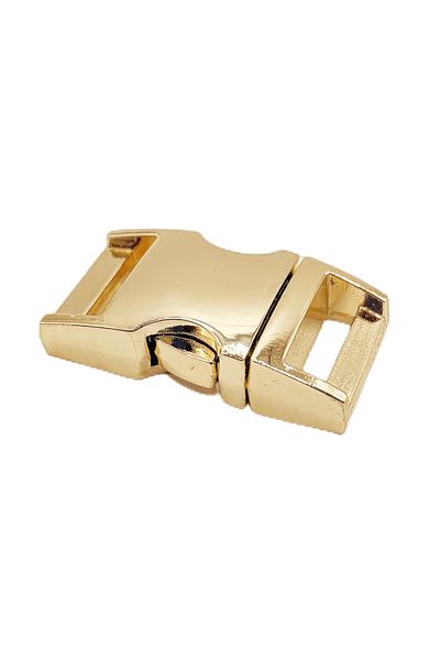 Choice Webbing Size 20mm Gold 1pcs 10-30mm Metal Side Release Buckle For Paracord Bracelet Dog Cat Collar S