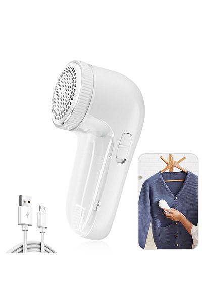 Choice White Electric Lint Remover For Clothes Fuzz Pellet Sweater Fabric Hair Ball Trimmer Portable Rechar