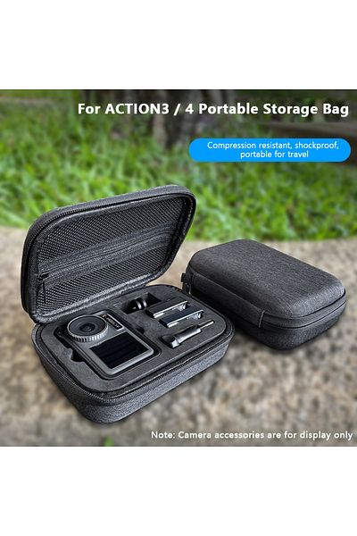 KOQZM Mini Handbag For DJI Action 3 4 Carrying Case Travel Bag Camera Accessories For DJI Osmo Action 4...