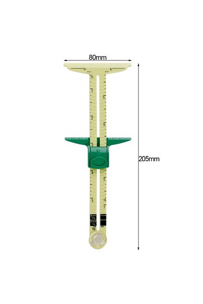 Choice Fluorescent Yellow 5-in-1 Sewing Seam Ruler Measuring Gauge Patchwork Quilting Tailor Ruler Sizer He