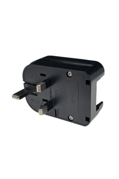 Choice محول كابل الطاقة عبر الإنترنت من المملكة المتحدة باللون الأسود العالمي 13 أمبير 250 فولت من هونج كونج وسنغافورة وماليزيا والمملكة المتحدة