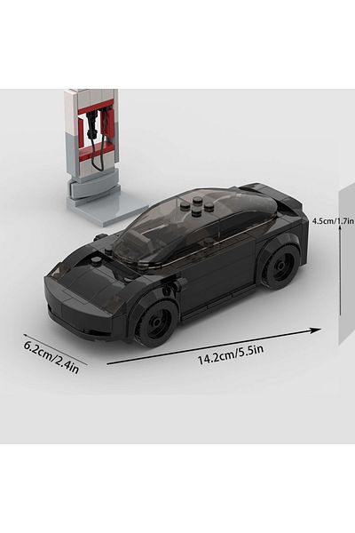 Choice 10157 Moc Speed Champions Tesla Racer Cars City Sports Vehicle Building Blocks Creative Garage Toys