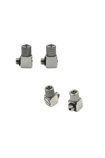 Choice 4 Pcs Elbow 4pcs M5-4mm Micro Hydraulic Oil Connector For Oil Tank Cylinder Rc Model Parts