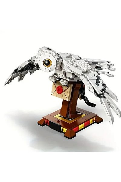 Choice 75979 630pcs Magical World Of Wizards Mechanical Hedwig Snowy Owl Deliver Letter Model Building Bloc