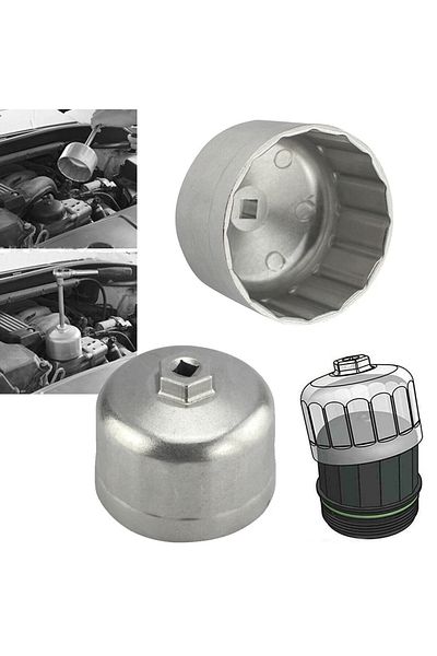 Choice Oil Filter Wrench Cap Housing Tool Remover 16 Flutes 86mm For Car Bmw & Volvo Repair Sleeve