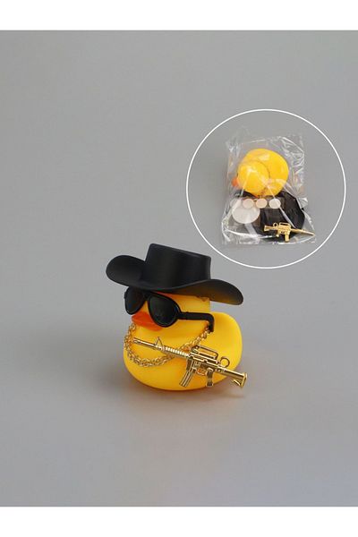 Choice Black 1pc Cute & Cool Duck Shaped Car Interior Decorative Accessory