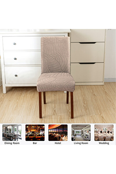 Choice غطاء كرسي كاكي مرن لكرسي غرفة الطعام، غطاء كرسي مطبخ جاكار مطاطي رخيص ...