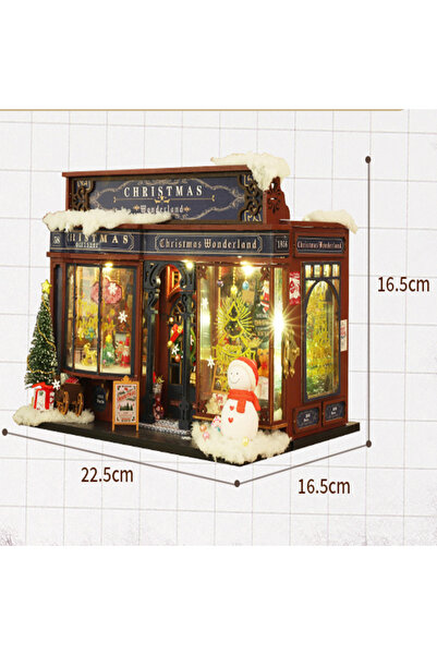 Choice ET001A هدية عيد الميلاد DIY بيت الدمية الكبير أثاث مصغر خشبي بيت الدمي...