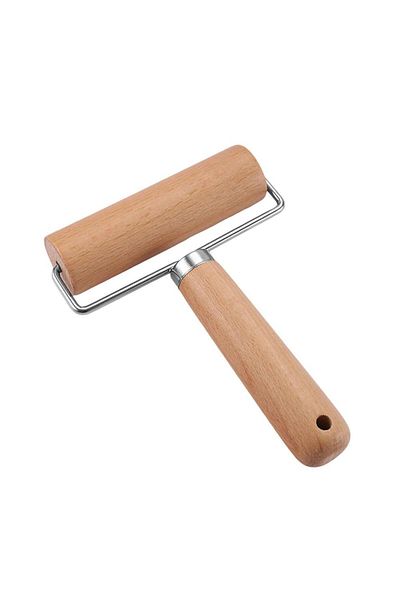 Kesoto Dough Roller Roller Stick Supplies with Handle Rolling Pin Nonstick Wooden Stick for French Fonda...
