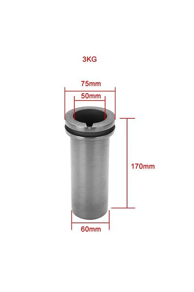 Choice 3kg Crucible Phyhoo 1kg/2kg/3kg High Purity Graphite Crucible Gold Sliver Melting Furnace Accessorie