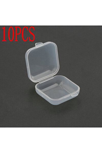 Choice 10 قطع 2019 جديد 3.5*3.5*2 سم صندوق تخزين بلاستيكي صغير لحبات المجوهرا...