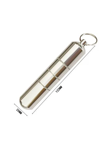Choice 122x25 Silver Aluminum Alloy Cigar Box Tobacco Accessory Mens Gift Gadgets Waterproof Cigarete Case