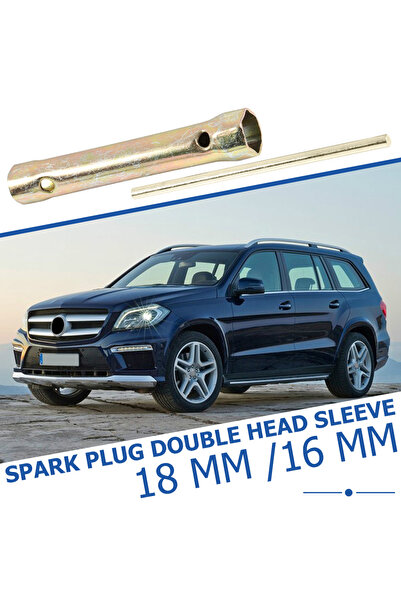 Choice Double Ended Spark Plug Socket Wrench 16mm/18mm Spanner with Torque Bar HandleTubular Box for All...