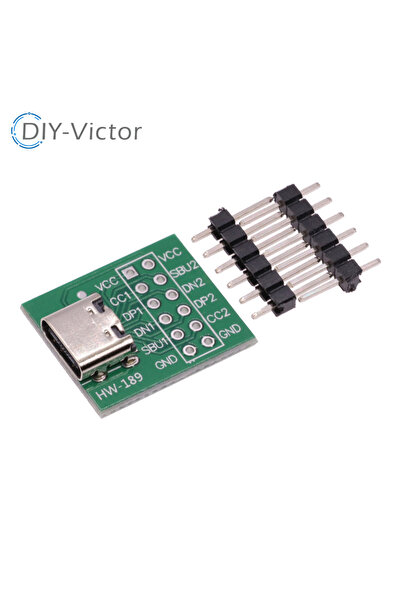 Choice 5 قطع، قطعة واحدة من موصل USB TYPE-C إلى DIP PCB، لوحة اختبار، لحام، م...