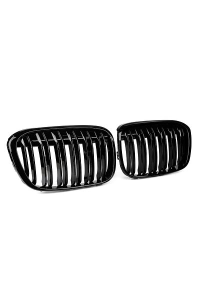 Choice Glossy Black Double Line Car Front Bumper Kidney Grill Grilles For Bmw X1 F48 F49 2016 2017 2018 201