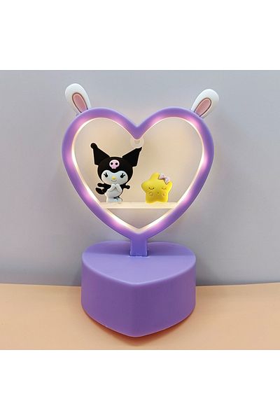 Choice A Sanrio Night Light Hello Kitty Cinnamoroll Melody Cute Cartoon Kuromi Kt Cat Kids Glow Table Lamp.