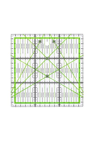 Choice Green Fenrry 1pc Acrylic Sewing Ruler 15*15 Cm Square Drawing Measuring Patchwork Ruler Cloth Cuttin