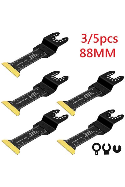 Choice 5/3pc Oscillating Saw Blade Set Bimetal Multitool Blade Sharp Multi Cutter Blade for Wood Plaster...