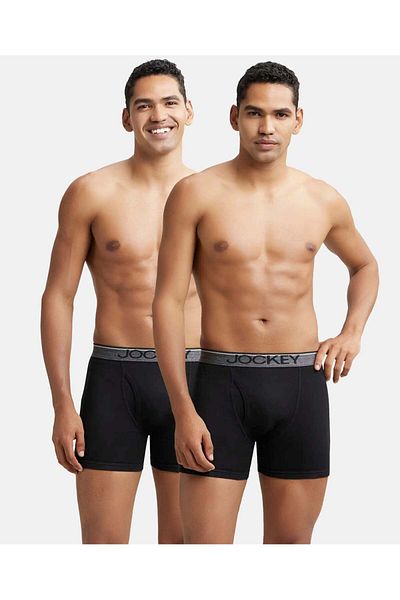 JOCKEY Mordern Classic Boxer 2Pcs Pck 8009-02 Black