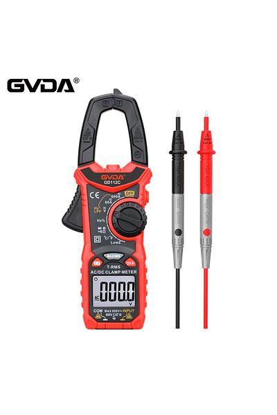GVDA Digital Clamp Meter AC DC Current NCV Multimeter Pinza Amperimetrica True RMS Capacitance Oh...