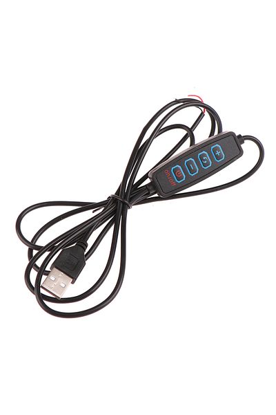 Choice Black 1pc 1.5m Usb 5v Led Tri-color Dimming Color Switch Cable Dimmer 4-key Controller 2ch For Low V