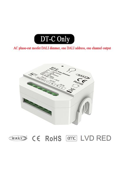 Choice Dali Ac Triac Dimmer Dali Ac Triac Dimmer Dt-c With Push Switch Dimming Trailing Dt4 Edge Dimmer For