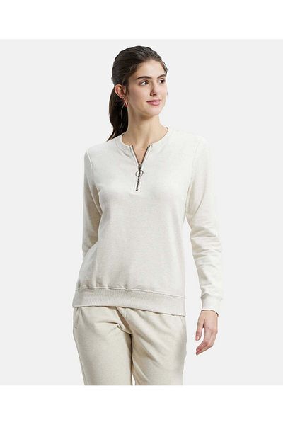 JOCKEY USA Original Womens Loung Wr Sweat Shirt UL11-01 Cream