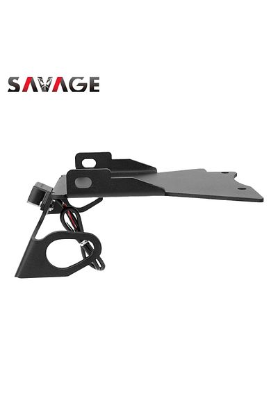 SAVAGE For YAMAHA FZ6 License Plate Holder LED Light FZ6N FZ6S 2004-2010 FZ6 N/S Motorcycle Accessories ...