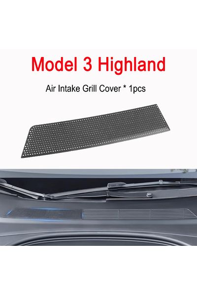 Choice Model 3 Highland Intake Grill Cover For Tesla Model 3 Highland 2024 2025 Air Vent Trim Mesh Anti-blo