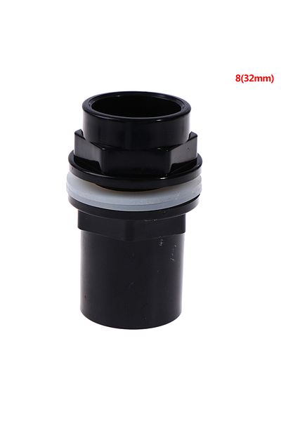 Choice Black 32mm Dn25 1pc Thicken Pvc Aquarium Water Pipe Connector Joint Fish Tank Straight Tubes Hose Co