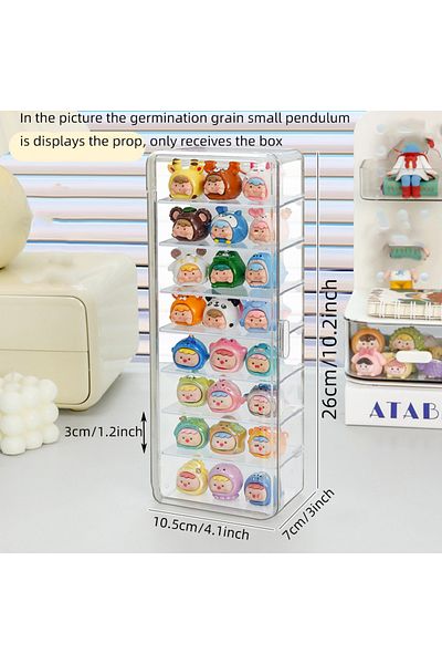Choice Flip 8 Boxes A Multi-layer Dust-proof Storage Box With A Cute Little Display Box And A Blind Box