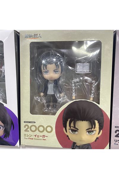 Choice 2000 With Retail Box Anime Figures Attack On Titans Mikasa 365 Eren Levi Ackerman Erwin Smith Hange