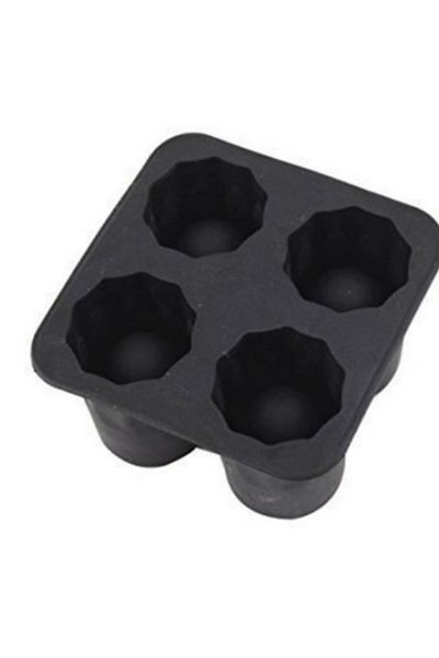 Choice 1pcs-black Silicone Ice Cube Mold Four Hole Press Ice Block Maker Creative Round Cup Shape Ice Molds