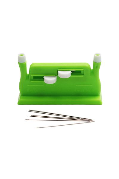 Choice Green Automatic Needle Threader Wire Stitch Insert Craft Machine Hand Sewing Thread Sewing Tool Quic