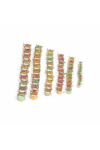 Choice 50 Pcs Fastener 5mm 6mm 7mm 8mm 9mm Spring Clip Fuel Water Line Hose Pipe Air Tube Clamps Fuel Wa...