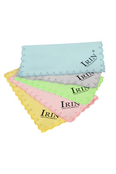 IRIN 5 Sets 5pcs Universal Cleaning Cloth Cotton Towels Piano Guitar Violin Saxophone Cloth Musical Instr