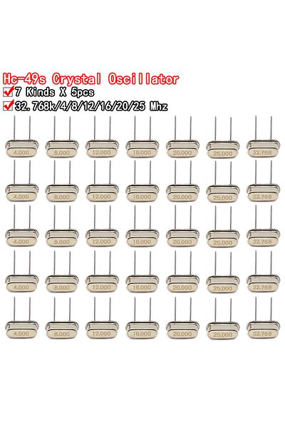 Si Tai&SH Hc-49s Crystal Oscillator Electronic Kit Resonator Ceramic Quartz Resonator Hc-49 Dip 7 Kinds X 5...