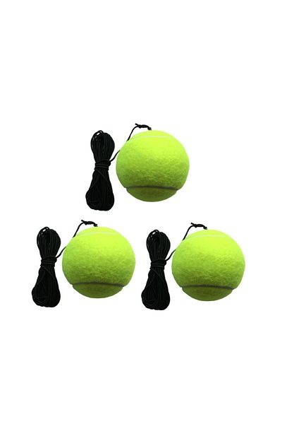 Choice 3 Pcs Professional Tennis Training Partner Rebound Practice Ball With 4m Elastic Rope
