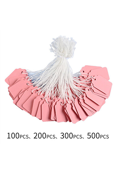 Choice 100pcs pink Wholesale jewelry price tags, colored adhesive tags, jewel...