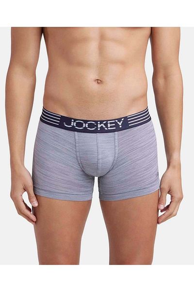 JOCKEY Move-Mens Microfiber  Sports Trunk MM05-01 Gray