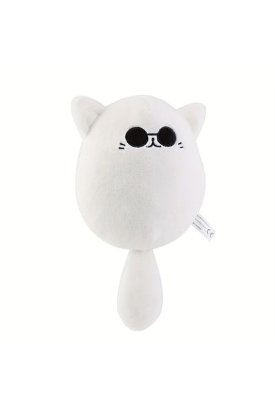 Choice 30cm White Cat 32cm Soft Gojo Cat Plush Pillow Hot Anime Sunglasses White Cat Plushies Toys Stuffed