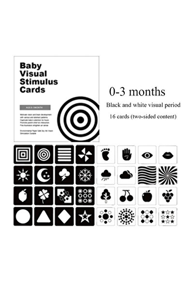 Choice1 A Montessori Baby Visual Stimulation Card Toys Black White Flash Cards Early Childhood Learning Edu.