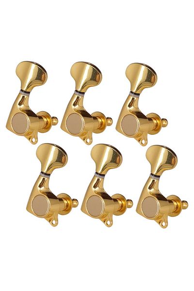 Choice Golden 6 Pcs Zinc Alloy Guitar Sealed String Tuning Pegs Machine Heads Accessories For Acoustic Elec