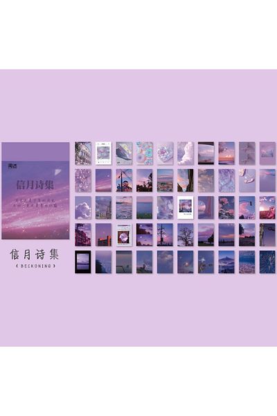 Choice P Yoofun 50 Sheets Natural Scenery&art Paintings Stationery Stickers Book Aesthetic Landscape Cute .