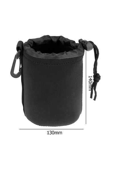 APWIKOGER M Camera Lens Pouch Bag Neoprene Waterproof Video Lens Soft Drawstring Protector Case For Canon Son.
