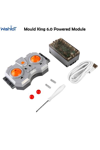 Choice MOULD KING 6.0 Fast Speed Charging Powered Module 6 Channel APP Linear Motor Remote Control for B...