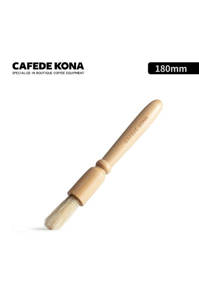 Choice The Style B Cafede Kona Wooden Handle Cleaning Brush Grinder Cleaning Brush Cafe Bar Household Coffe