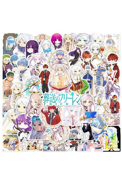 Choice 50pcs 50pcs Anime Stickers Frieren At The Funeral Diy Waterproof Graffiti For Luggage Guitar Phone S