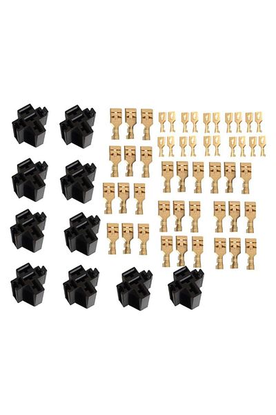 Choice 10x 5 Pin Automotive Relay Socket Connector Holders 80A Replacement Parts High Quality Relay Case...